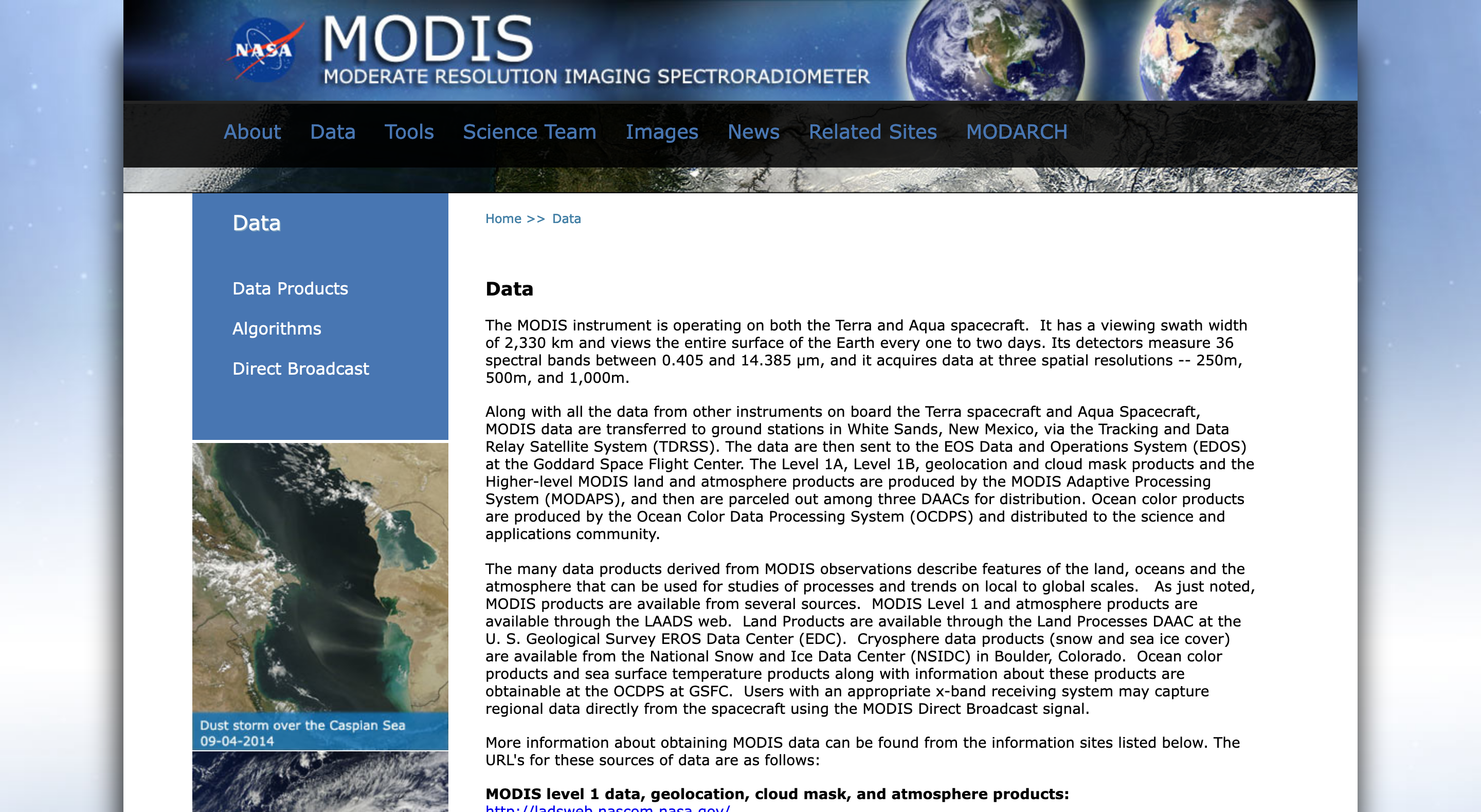 MODIS Data Archive